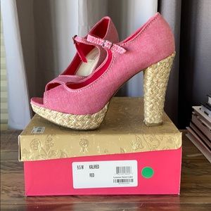 American Rag Pink Denim Heels/Pumps